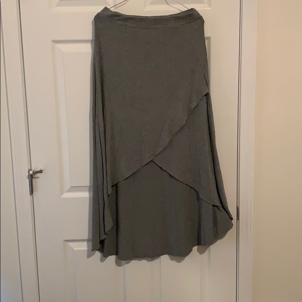 Tiered maxi skirt